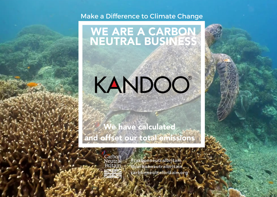 Kandoo | Carbon Neutral | Sustainability & Ethical Sourcing